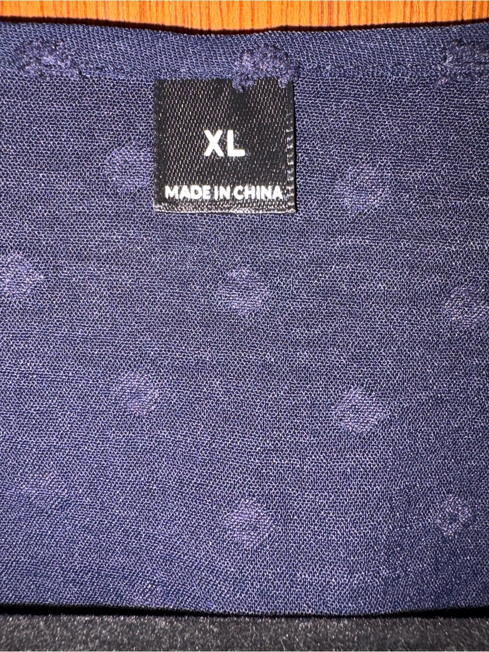 Navy Blue V-Neck Swiss Dot Puff Sleeve Mini Dress NWOT - Picture 4 of 9